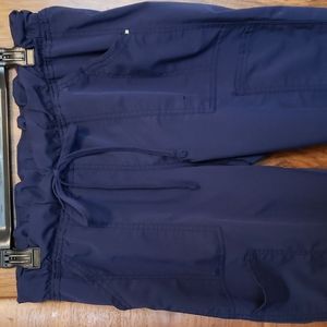 Premium Scrubstar jogger scrub pants, size M, navy blue/indigo